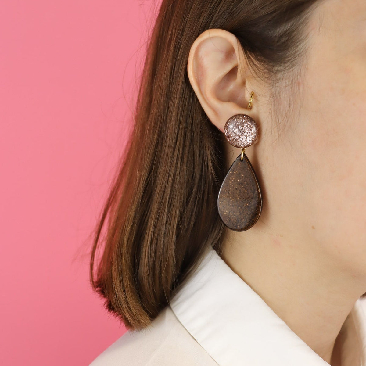 Boucles Giulia – Marron & Doré