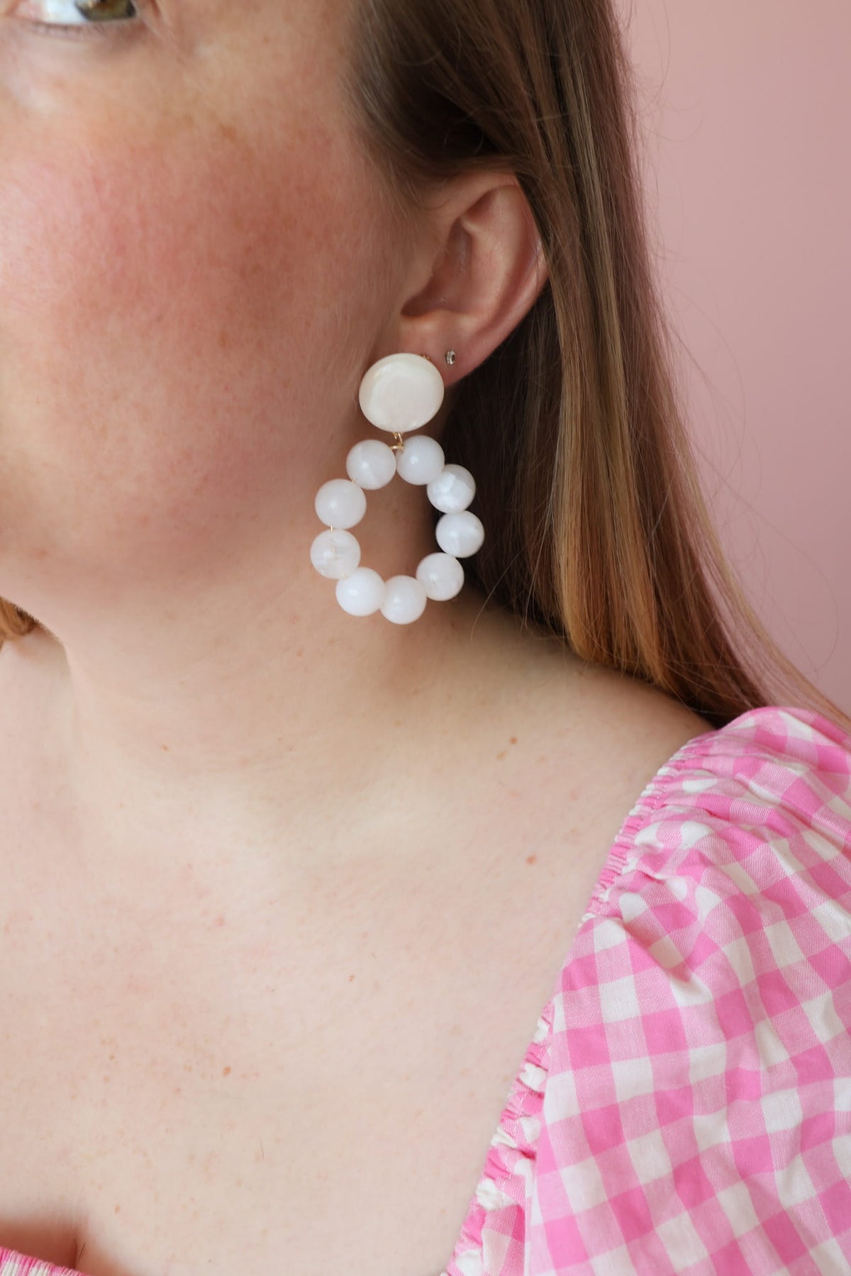 Boucles d’oreilles Gigi – Blanc