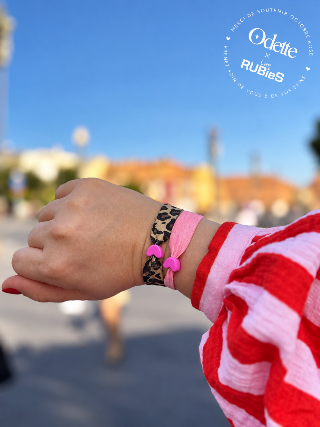 Bracelet Octobre Rose - Les Rubies